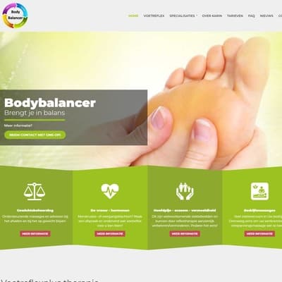 Portfolio Webzeker Webdesign - Website gebouwd: Bodybalancer