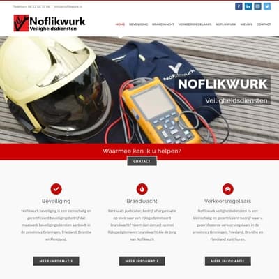 Portfolio Webzeker Webdesign - Website gebouwd: Noflikwurk