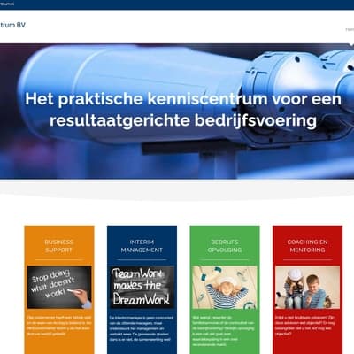 Portfolio Webzeker Webdesign - Website gebouwd: Strategisch Advies Centrum