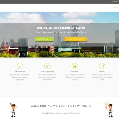 Portfolio Webzeker Webdesign - Website gebouwd: VvE WijSamen