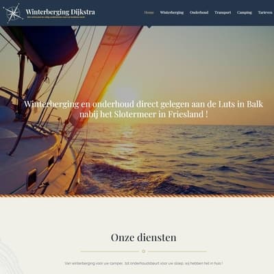 Portfolio Webzeker Webdesign - Website gebouwd: Winterberging Dijkstra