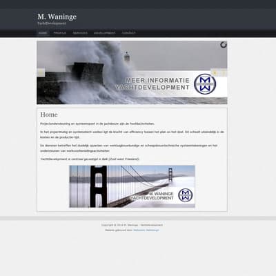 Portfolio Webzeker Webdesign - Website gebouwd: Yachtdevelopment