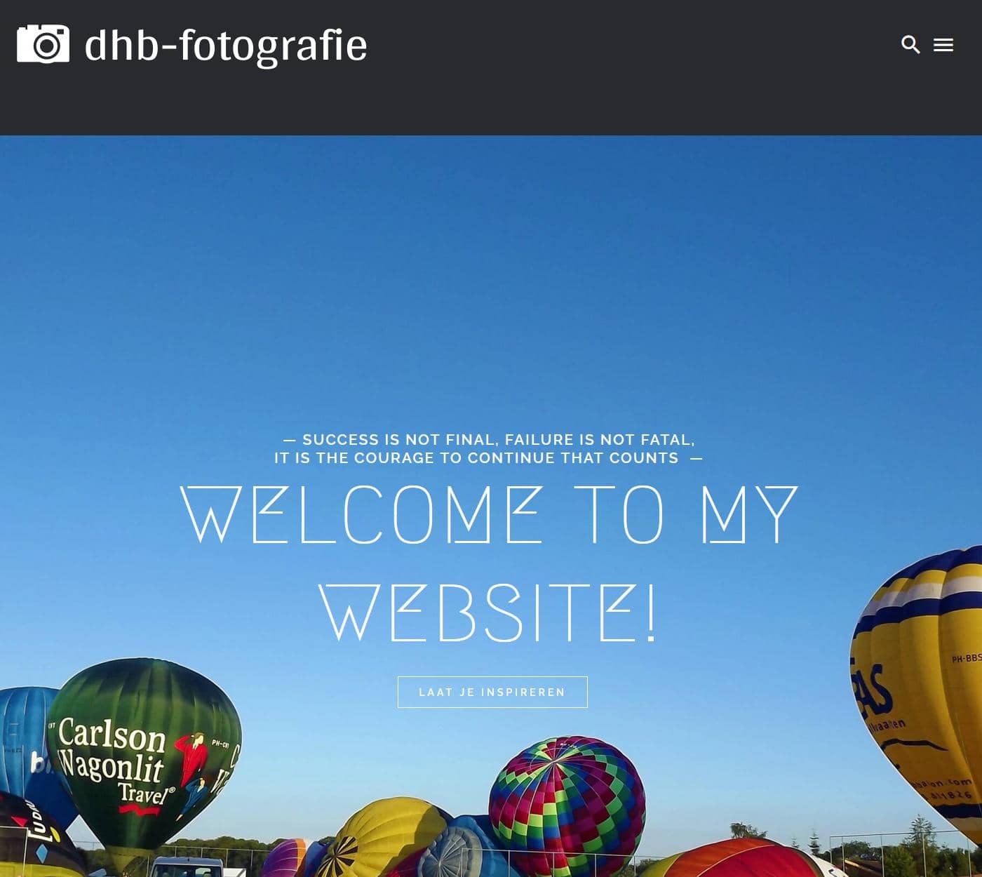 Portfolio Webzeker Webdesign | Website Dennis Brugman Fotografie
